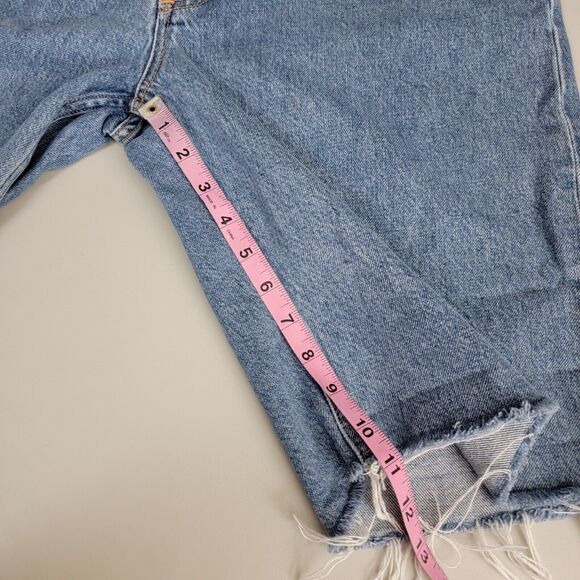 Rag & Bone Womens Rosa Mid Rise Walking Shorts Cut-off Denim Size 31 Button Fly - Picture 10 of 13